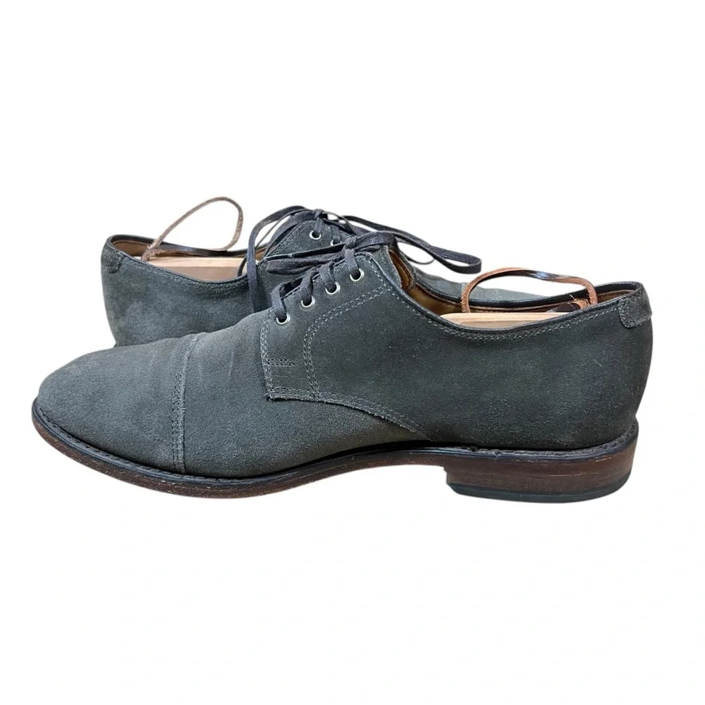 Allen Edmonds Barrett Gray Suede Cap Toe‎ Dress Shoes Men’s 9.5 D
